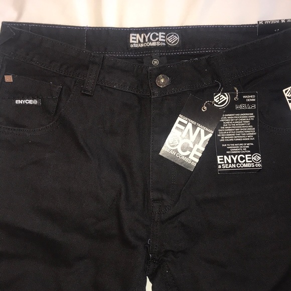 NWT ENYCE MAN DENIM JIANS BLACK - Picture 7 of 8